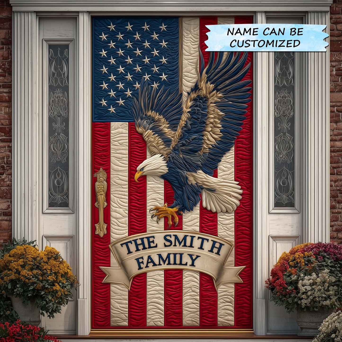 Patriotic Heritage Quilted Door Cover GFTOTP14683