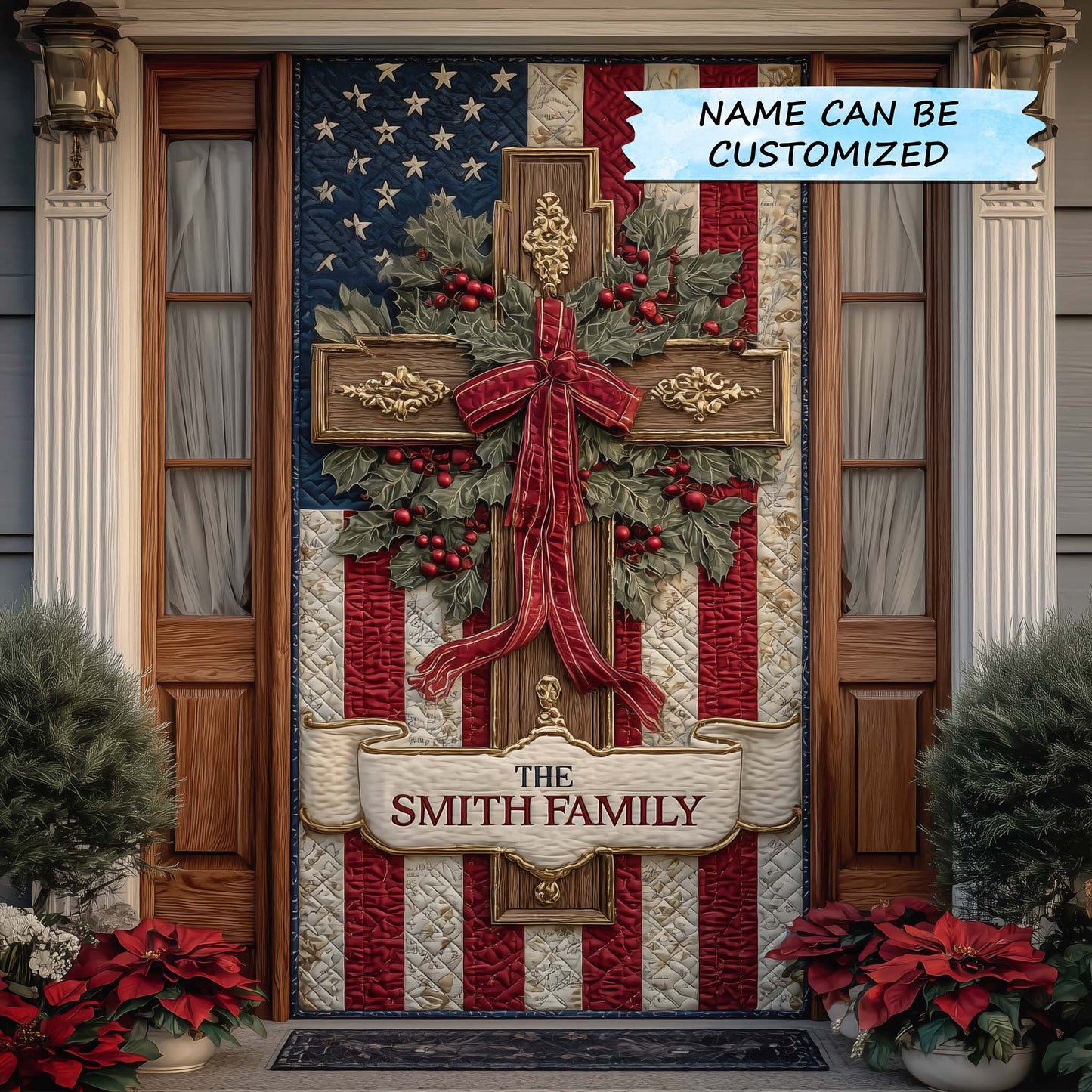 Patriotic Heritage Quilted Door Cover QTCUZ GFTOTP14686