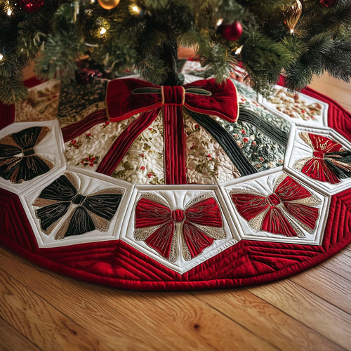 Holiday Patchwork Charm Quilted Tree Skirt GFTOTP14690