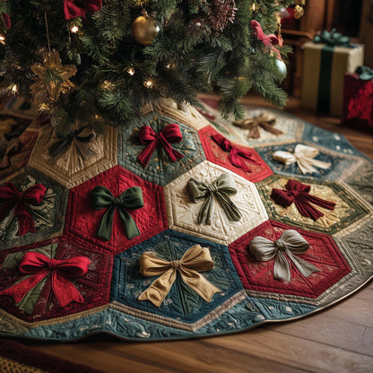 Holiday Patchwork Charm Quilted Tree Skirt GFTOTP14691