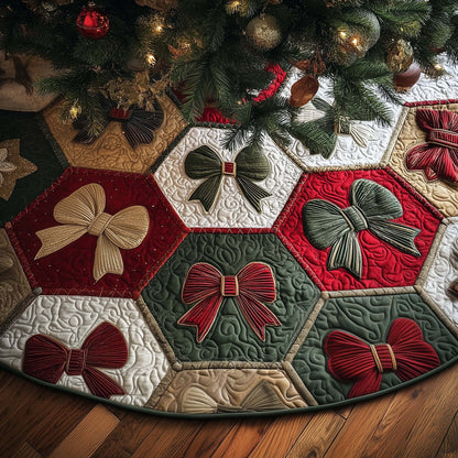 Holiday Patchwork Charm Quilted Tree Skirt GFTOTP14692
