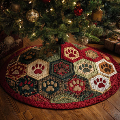 Holiday Patchwork Charm Quilted Tree Skirt GFTOTP14693
