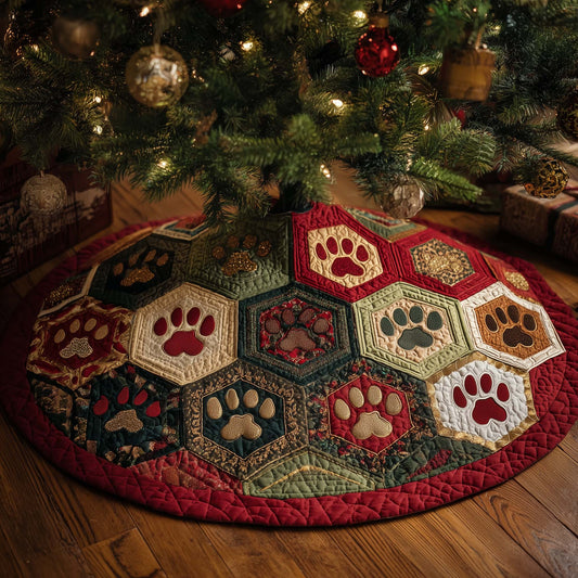 Holiday Patchwork Charm Quilted Tree Skirt GFTOTP14693