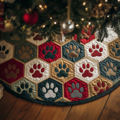 Holiday Patchwork Charm Quilted Tree Skirt GFTOTP14694