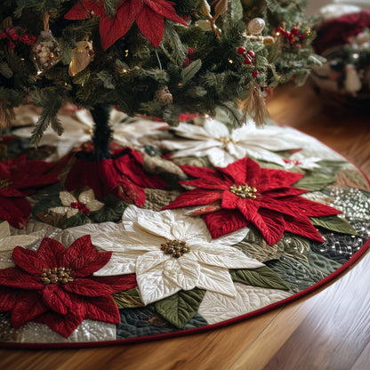Holiday Patchwork Charm Quilted Tree Skirt GFTOTP14696