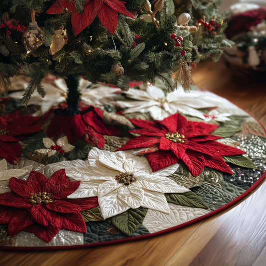 Holiday Patchwork Charm Quilted Tree Skirt GFTOTP14696
