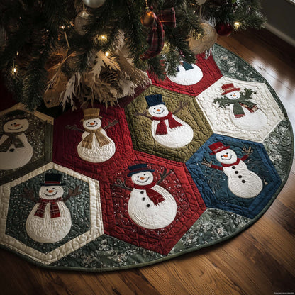 Holiday Patchwork Charm Quilted Tree Skirt GFTOTP14698