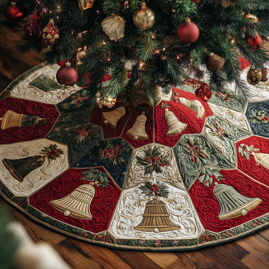 Holiday Patchwork Charm Quilted Tree Skirt GFTOTP14700