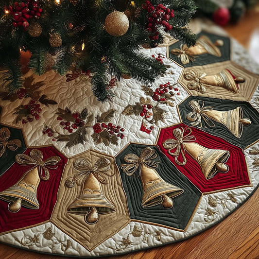 Holiday Patchwork Charm Quilted Tree Skirt GFTOTP14701