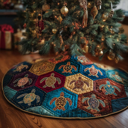 Turtle Trails Quilted Tree Skirt GFTOTP14702