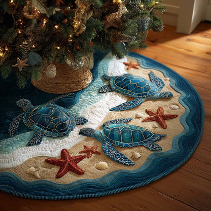 Turtle Trails Quilted Tree Skirt GFTOTP14707