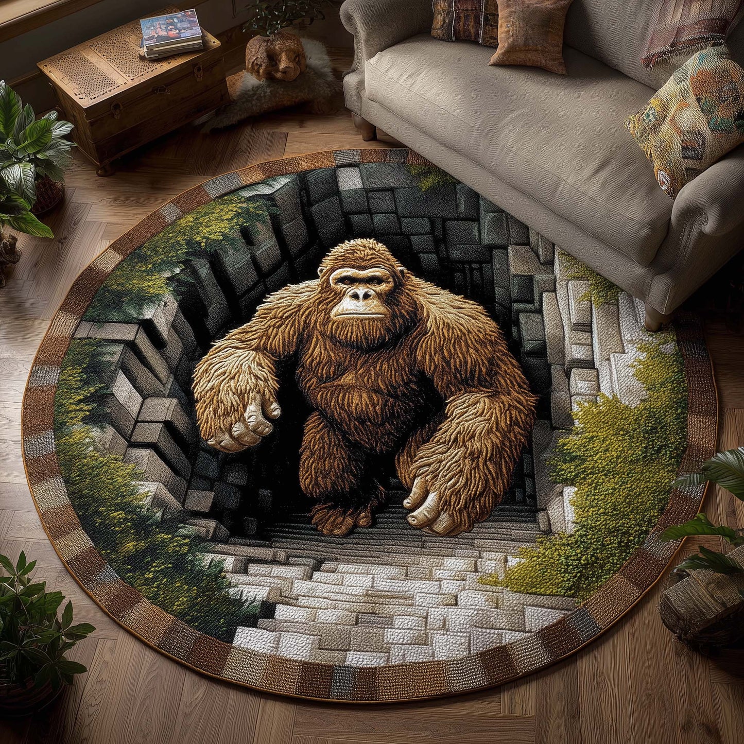 Forest Giant Quilted Round Mat GFTOTP14729