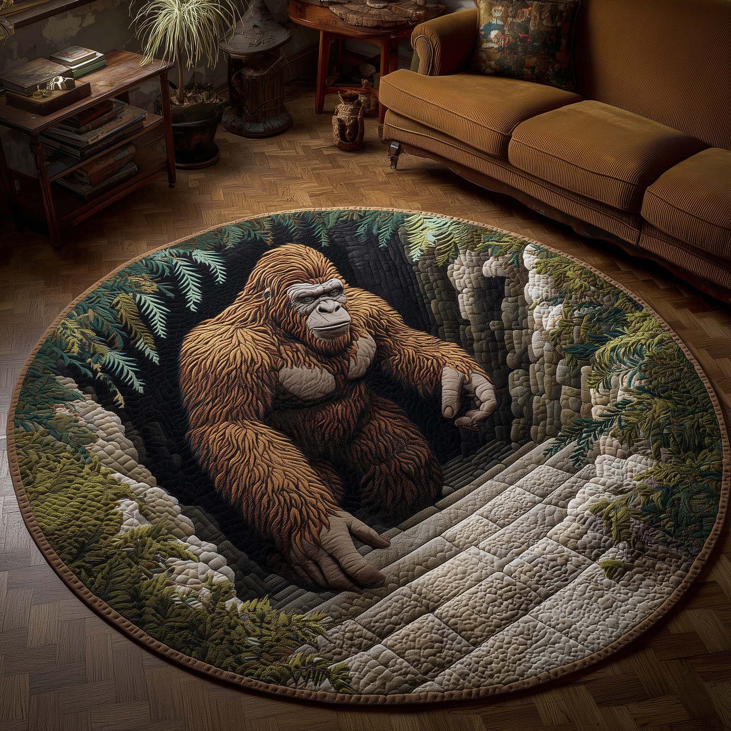 Forest Giant Quilted Round Mat GFTOTP14730