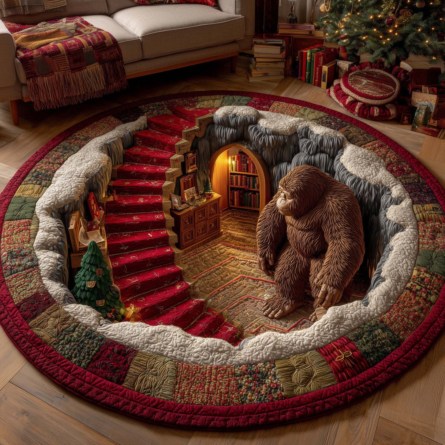 Forest Giant Quilted Round Mat GFTOTP14733