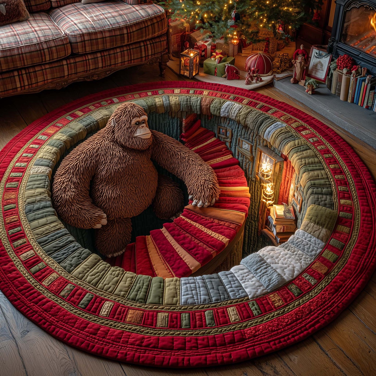 Forest Giant Quilted Round Mat GFTOTP14734