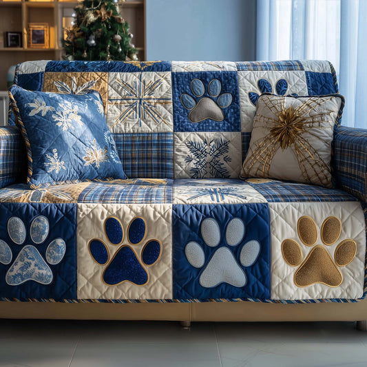 Happy Paw Parade Quilted Sofa Cover GFTOTP14755