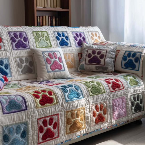 Happy Paw Parade Quilted Sofa Cover GFTOTP14758