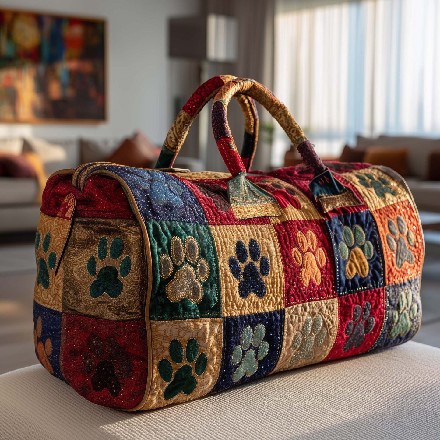 Pawty Trail Quilted Duffle Bag GFTOTP14774