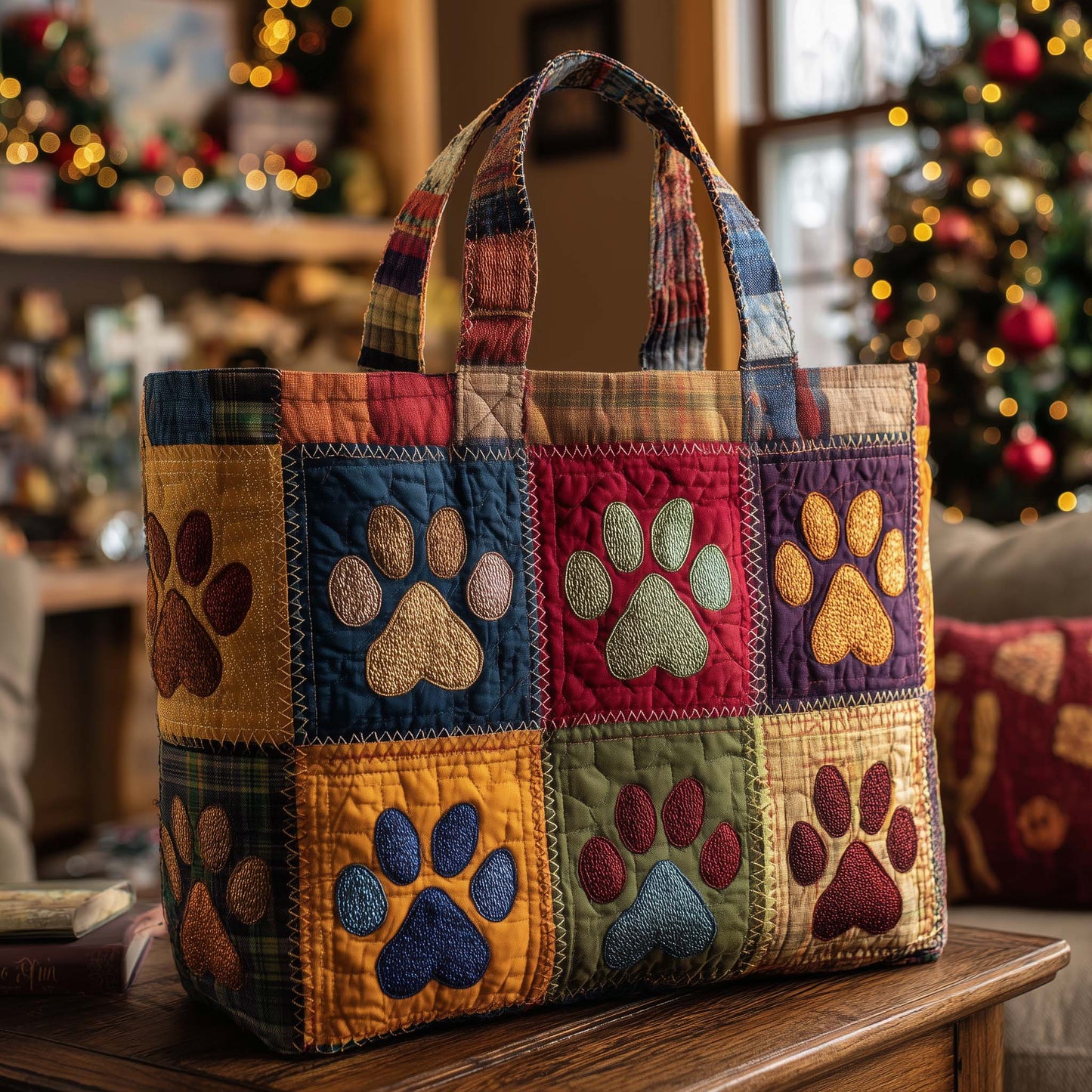 Pawty Trail Quilted Tote Bag GFTOTP14779