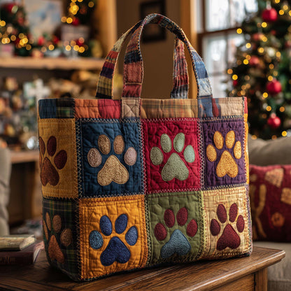 Pawty Trail Quilted Tote Bag GFTOTP14779