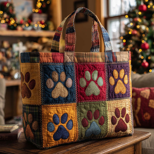 Pawty Trail Quilted Tote Bag GFTOTP14779