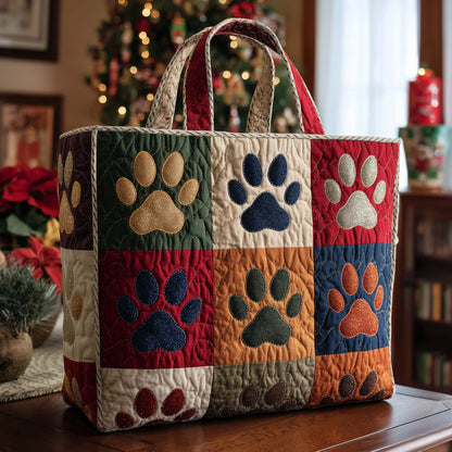 Pawty Trail Quilted Tote Bag GFTOTP14780