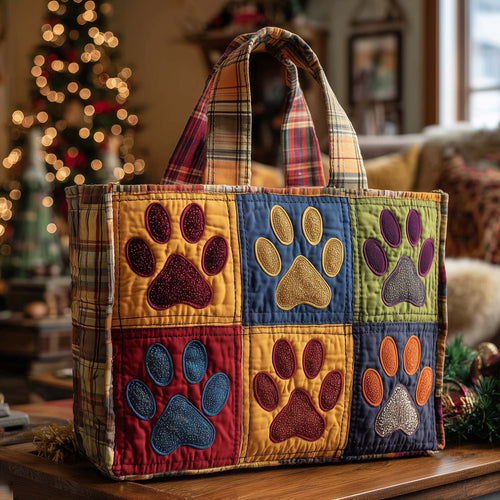 Pawty Trail Quilted Tote Bag GFTOTP14785