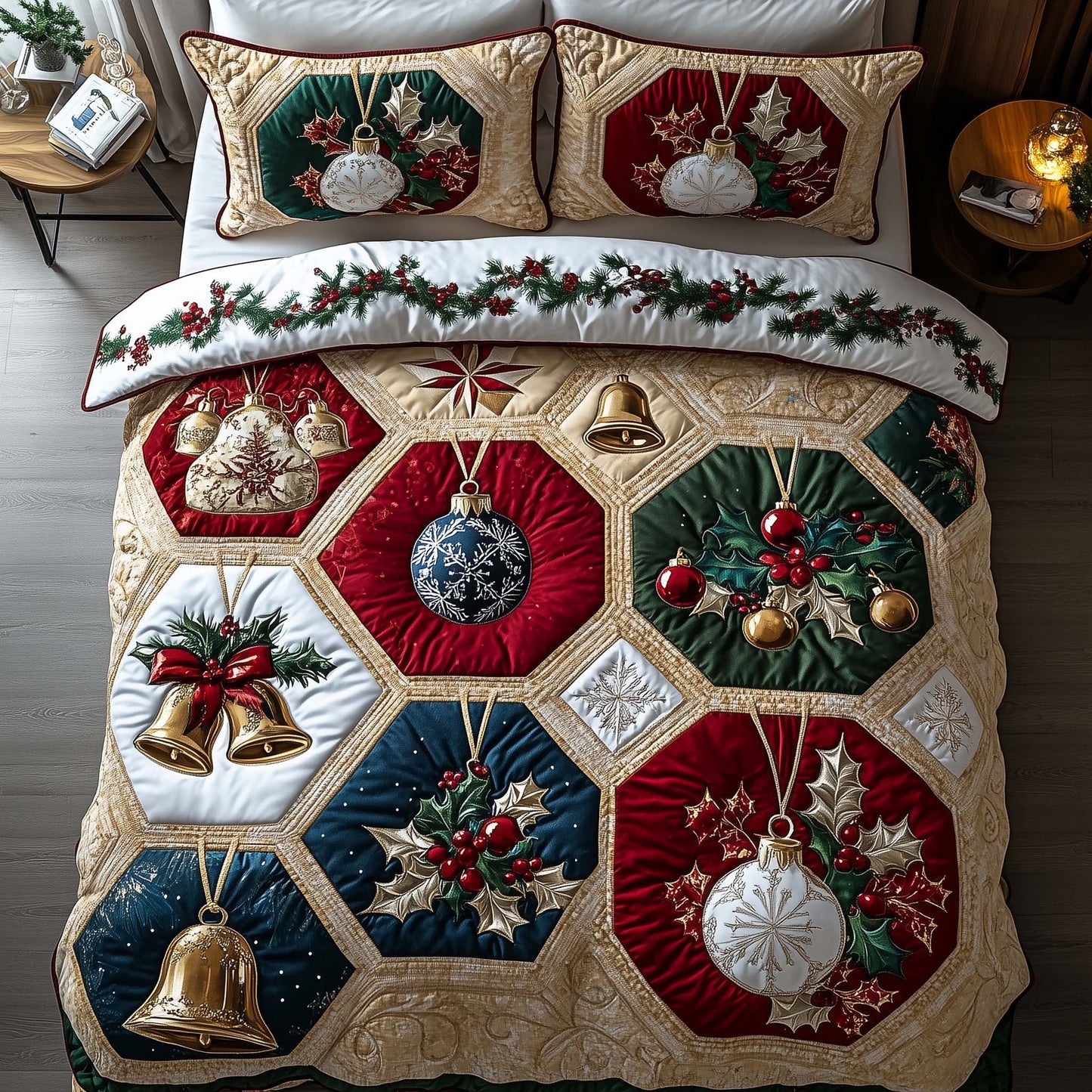 Yuletide Patchcraft Duvet Cover Set GFTOTP14826