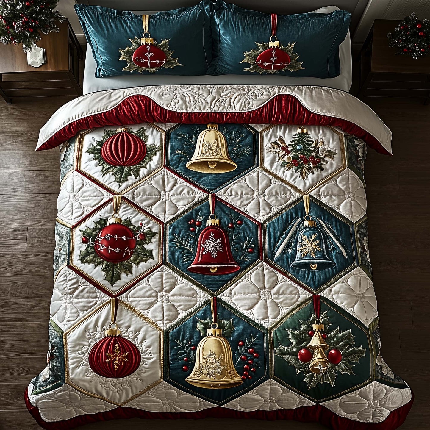 Yuletide Patchcraft Duvet Cover Set GFTOTP14827