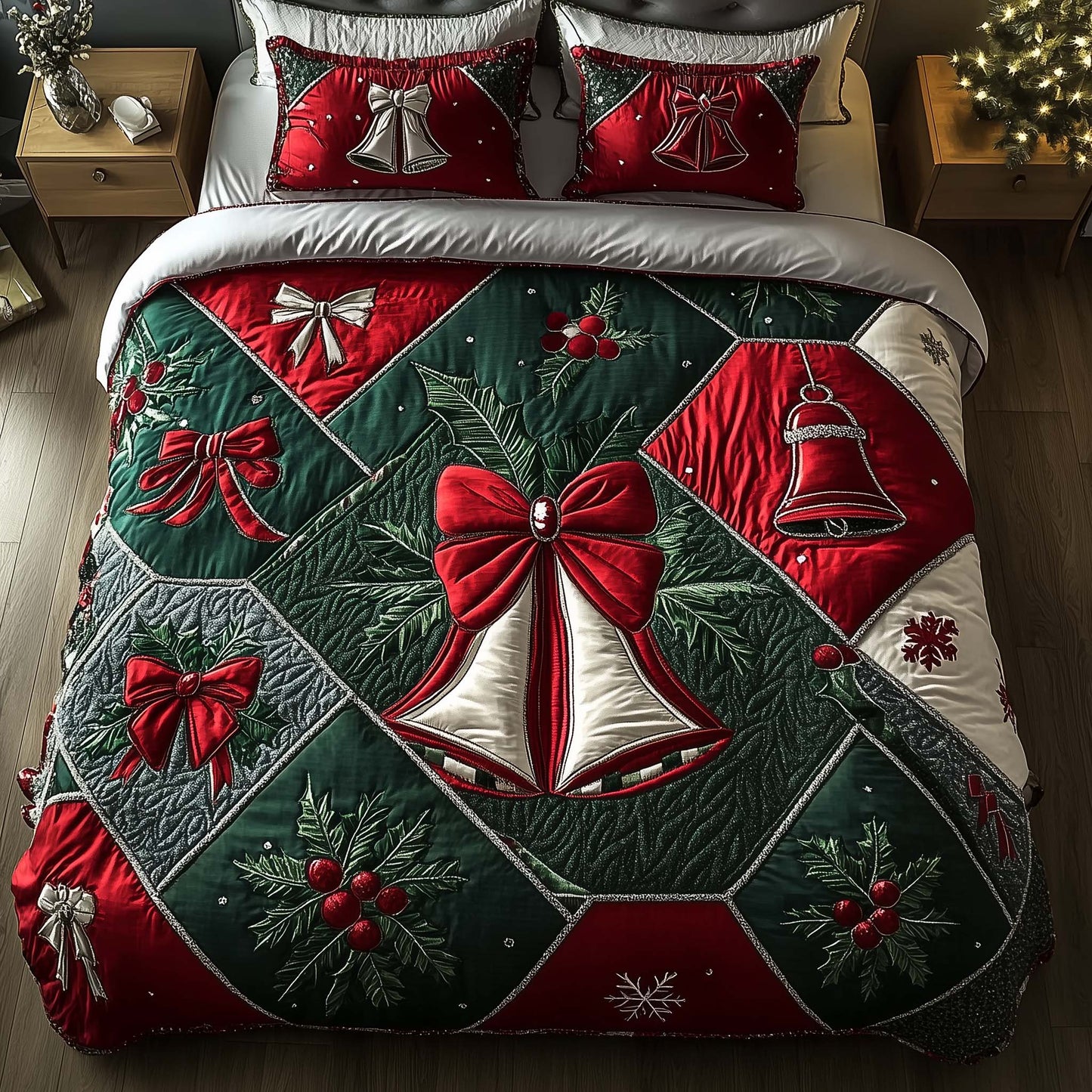 Yuletide Patchcraft Duvet Cover Set GFTOTP14830