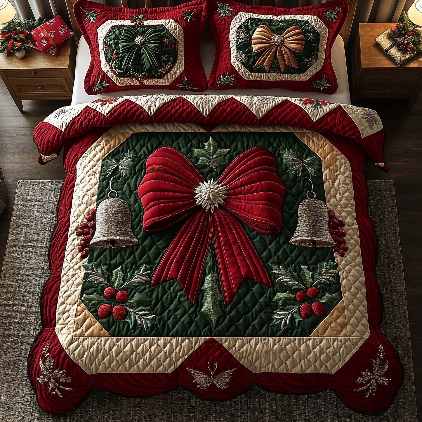 Yuletide Patchcraft Duvet Cover Set GFTOTP14831