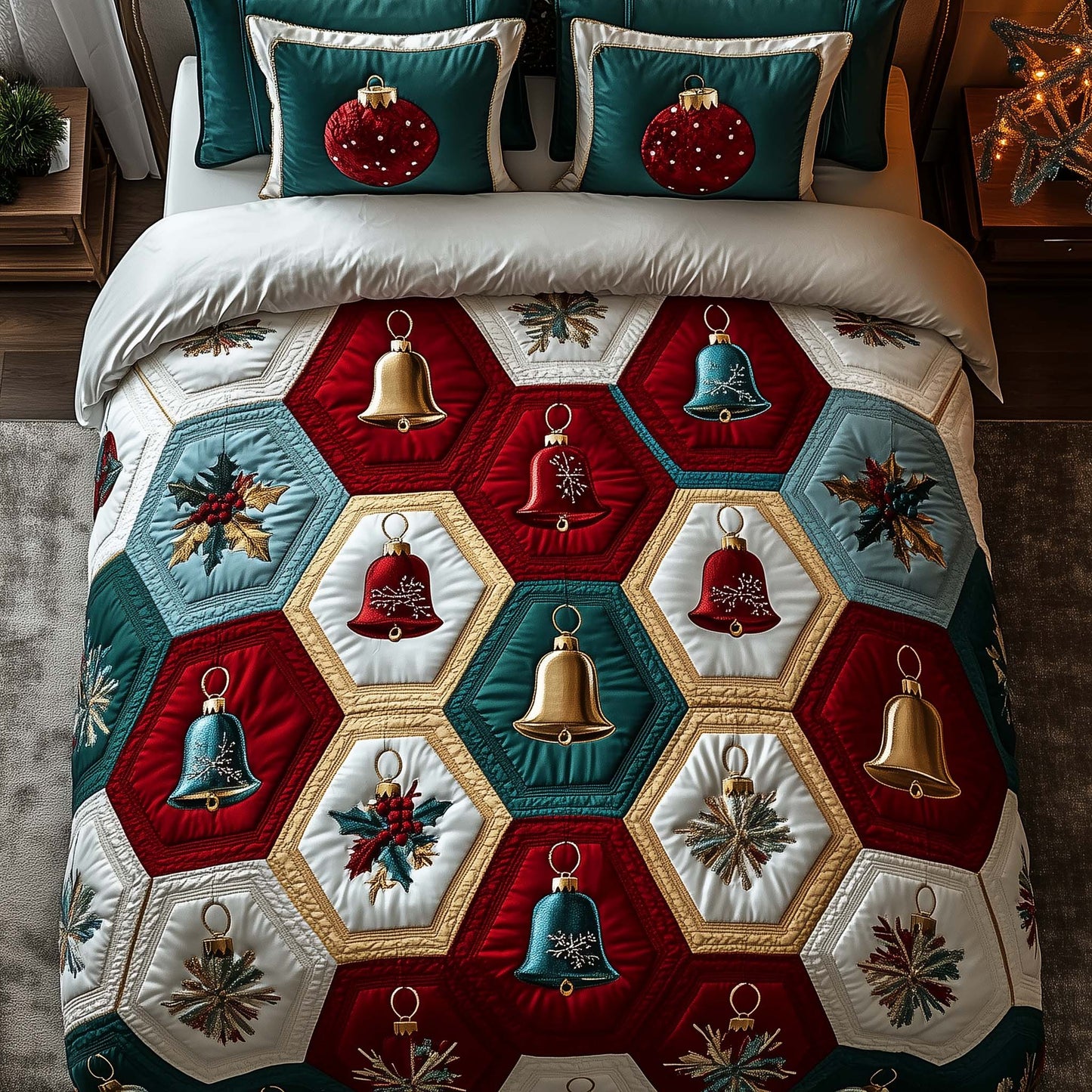 Yuletide Patchcraft Duvet Cover Set GFTOTP14832
