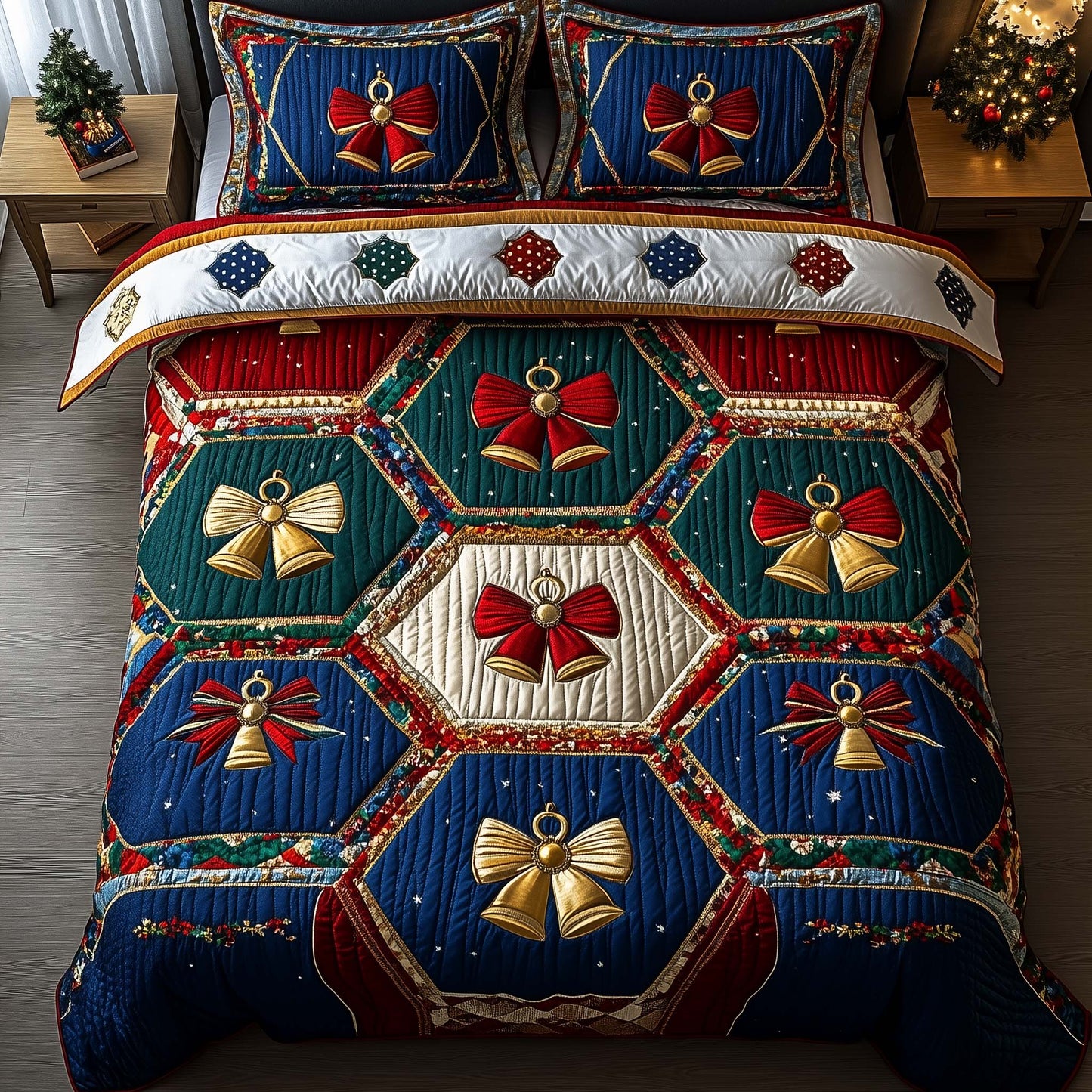 Yuletide Patchcraft Duvet Cover Set GFTOTP14833