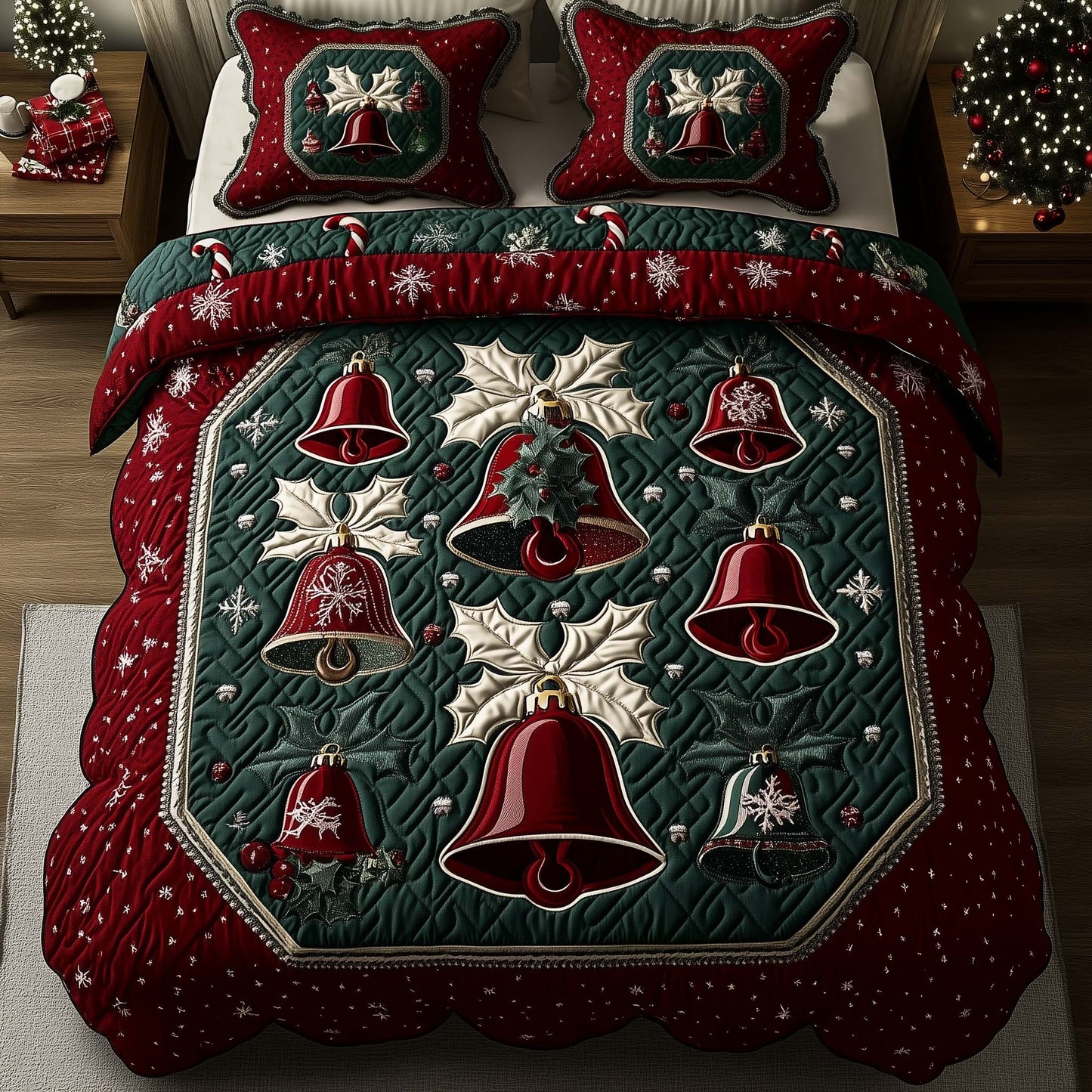 Yuletide Patchcraft Duvet Cover Set GFTOTP14834
