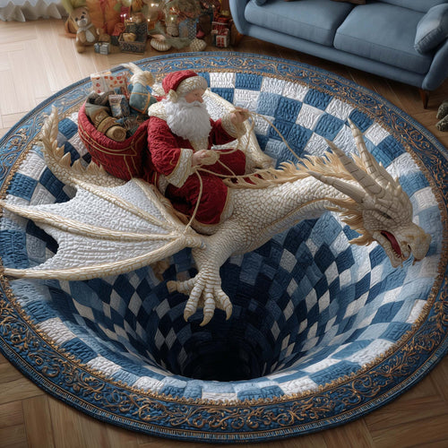 Yuletide Adventure Quilted Round Mat GFTOTP14844