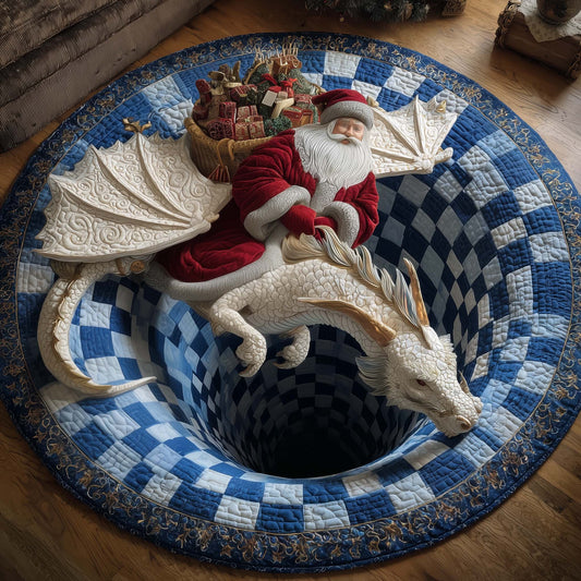 Yuletide Adventure Quilted Round Mat GFTOTP14853