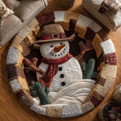 Howdy Christmas Quilted Round Mat GFTOTP14895
