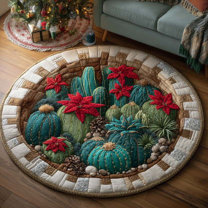 Howdy Christmas Quilted Round Mat GFTOTP14898