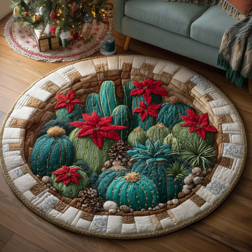 Howdy Christmas Quilted Round Mat GFTOTP14898