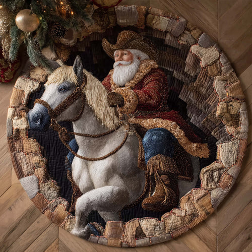 Howdy Christmas Quilted Round Mat GFTOTP14901