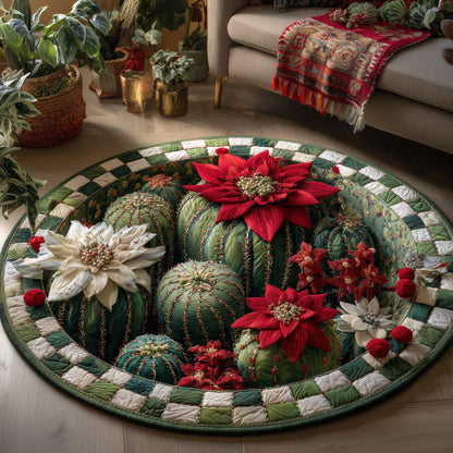 Howdy Christmas Quilted Round Mat GFTOTP14906