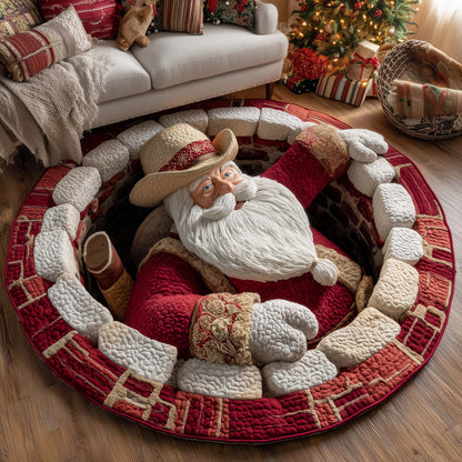 Howdy Christmas Quilted Round Mat GFTOTP14907