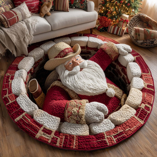 Howdy Christmas Quilted Round Mat GFTOTP14907