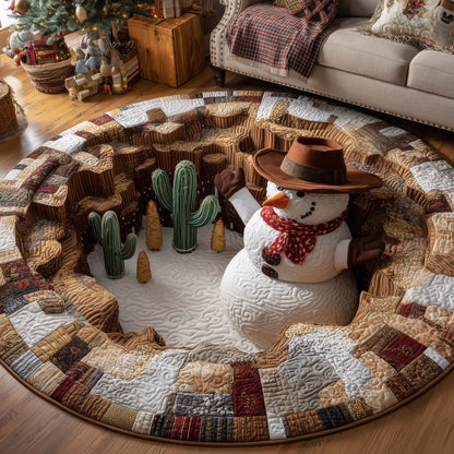 Howdy Christmas Quilted Round Mat GFTOTP14909