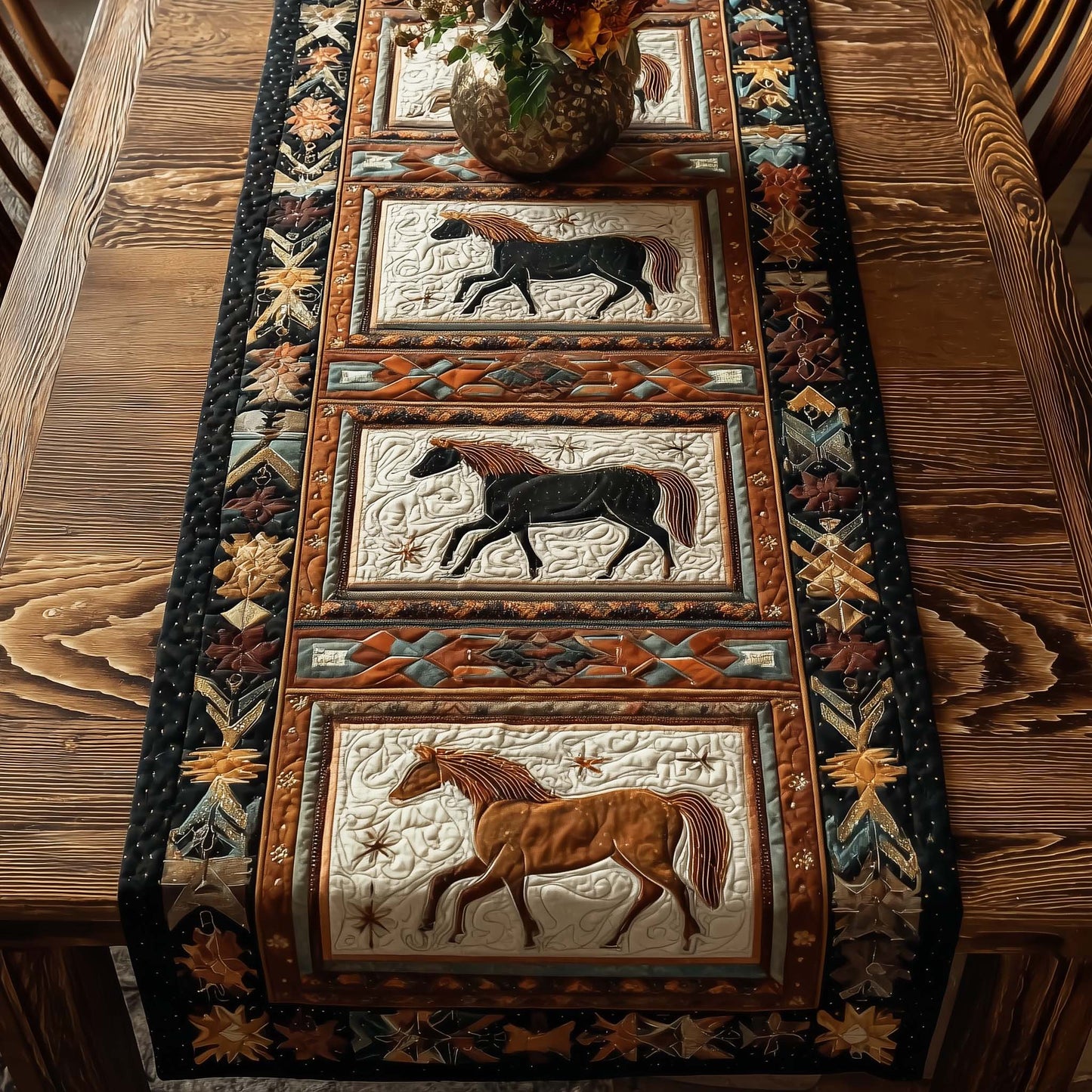Native Horse Quilted Table Runner GFTOTP14917