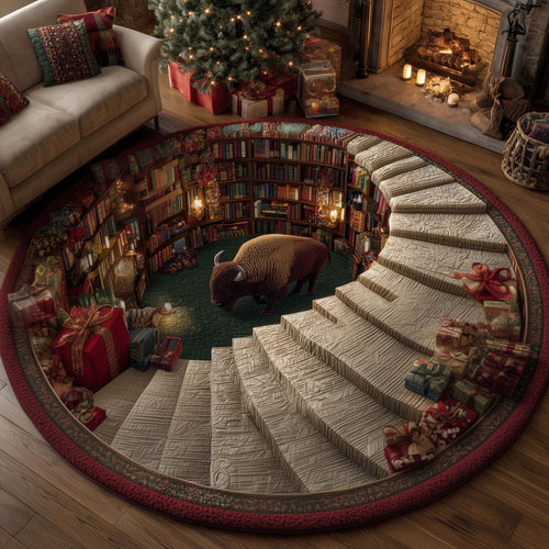 Christmas Prairie Quilted Round Mat GFTOTP14921