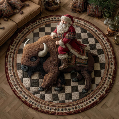 Christmas Prairie Quilted Round Mat GFTOTP14924