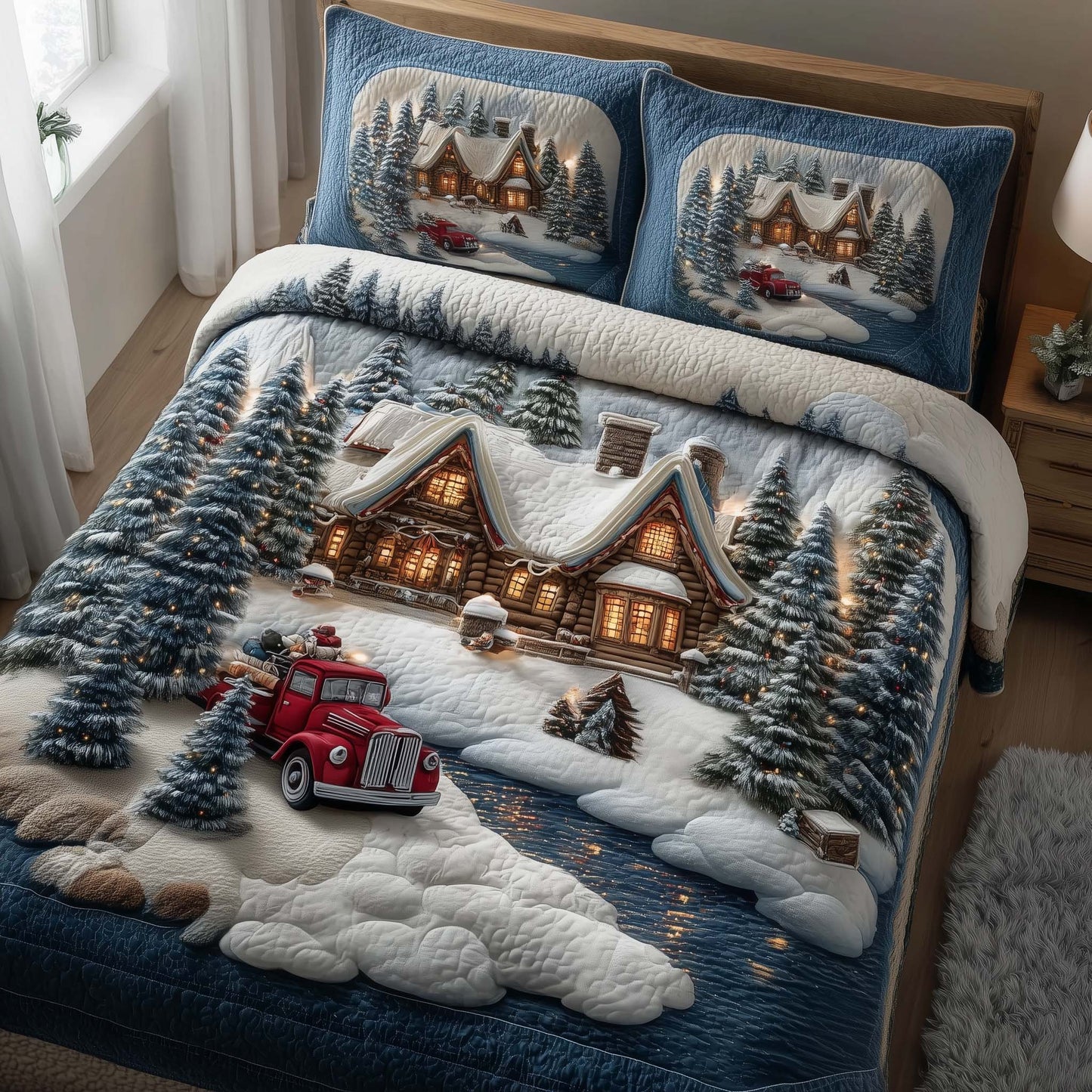 Yuletide Village Duvet Cover Set GFTOTP14930