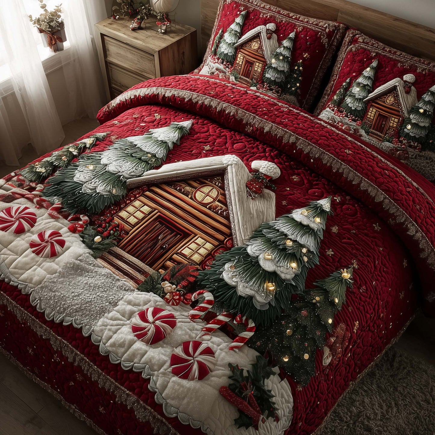 Yuletide Village Duvet Cover Set GFTOTP14934