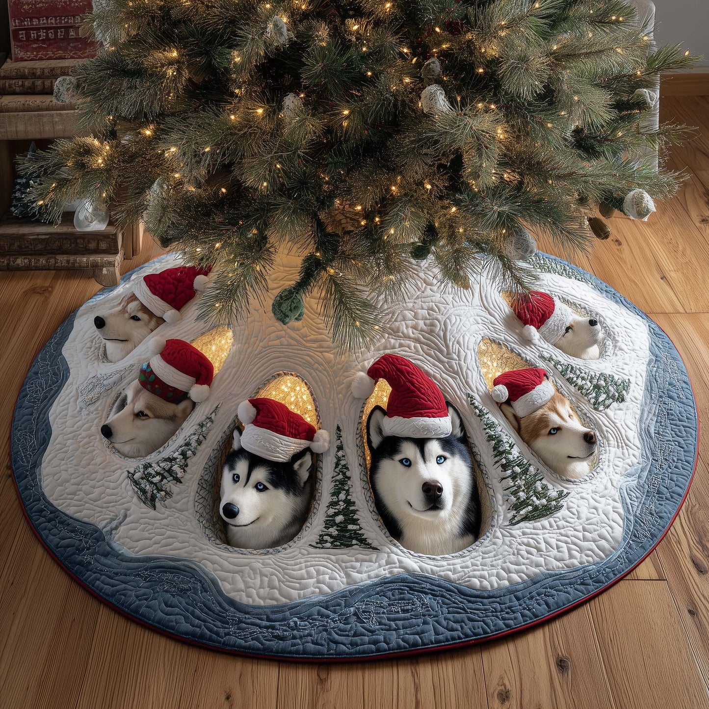 Husky Charm Quilted Tree Skirt GFTOTP14982